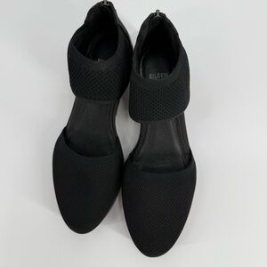 Eileen Fisher Ogden Mesh Platform Sandal in Black | Size 7
